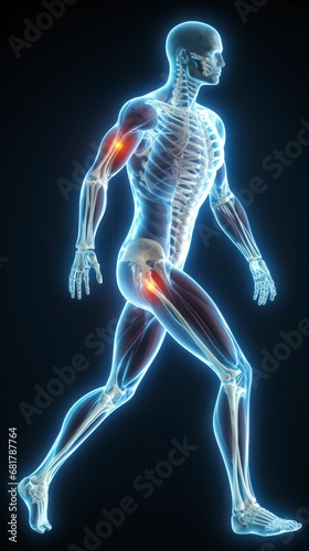 3D human man anatomy with articular pain © ASLIHAN STOCK