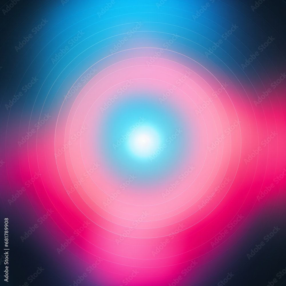 The harmonious blend of hot pink and black creates a circular pattern with an enchanting blurred gradient.