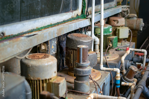 electric pump motors of industrial machines