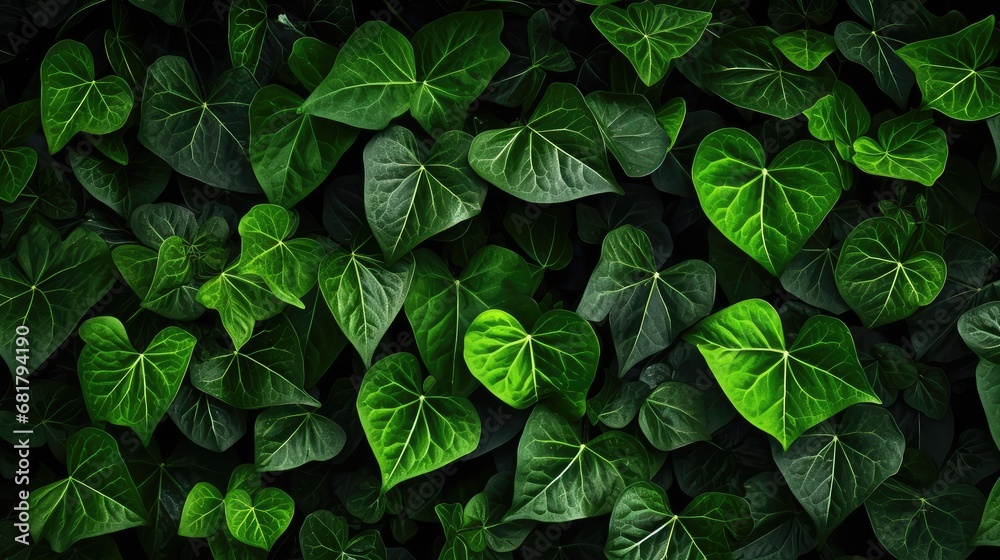 Green leaves background Green leaves background