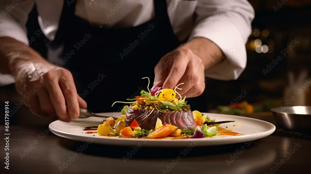 a person eating a plate of food