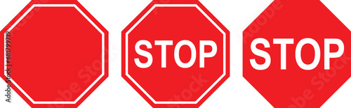 stop sign red warning caution