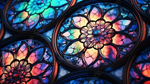 a stained glass window