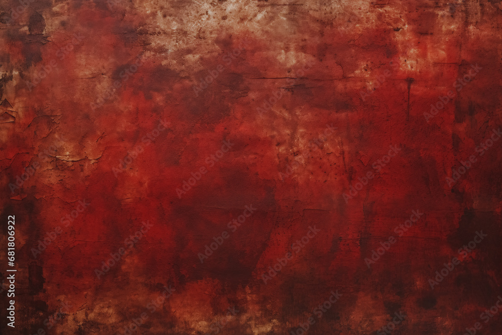 textured red wall with a rich, grunge aesthetic, featuring shades ranging from deep crimson to dark brown.