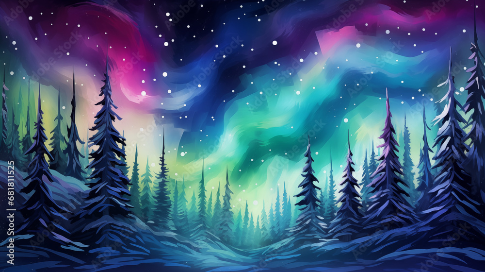 Arctic Aurora Elegance Abstraction Arctic Aurora Elegance Abstraction