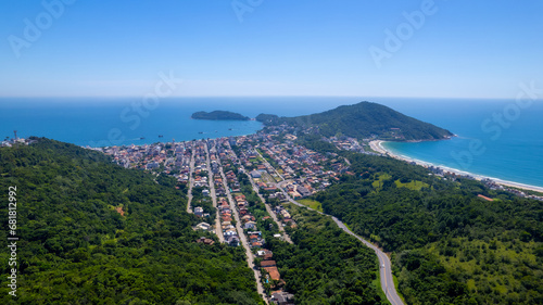 Cidade de Bombinhas, morro do macaco, santa catarina, brasil, praia de bombinhas photo