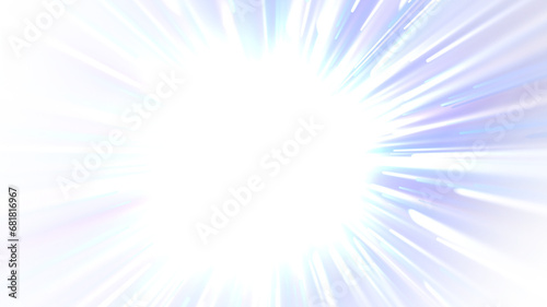 white blue glow light effect, speed motion light
