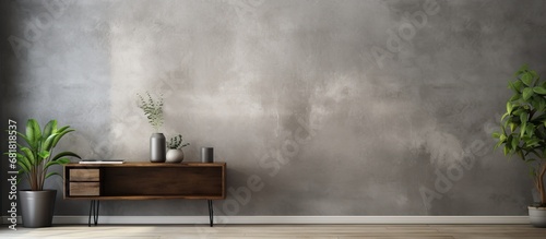 The abstract wallpaper showcases a beautiful pattern with metallic silver lines, inviting a sense of depth and texture against the iron-like backdrop, creating an eye-catching design for any wall.