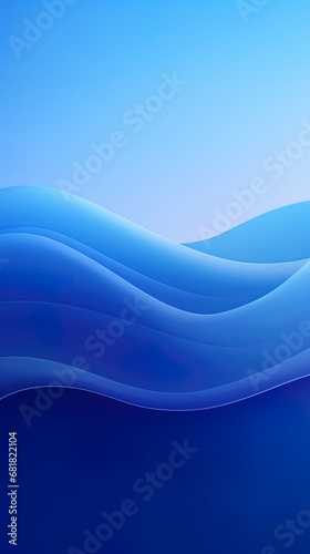 Blue abstract minimalist mobile phone wallpaper. 9:16 aspect ratio.