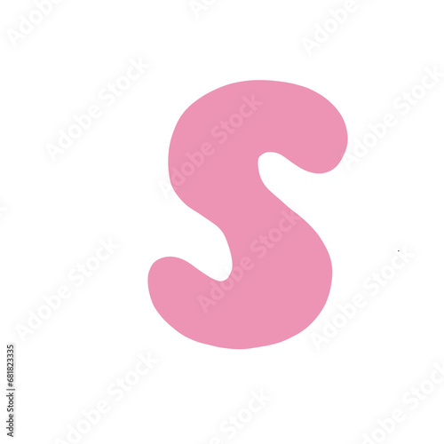 Alphabet letter S