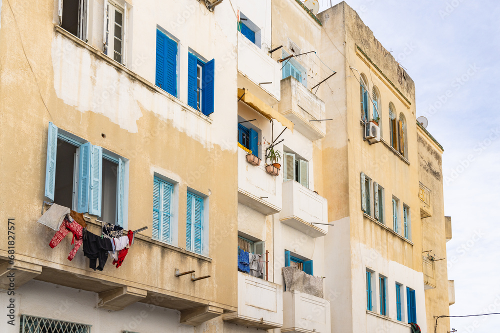 An apartment building near the Tunis souk.