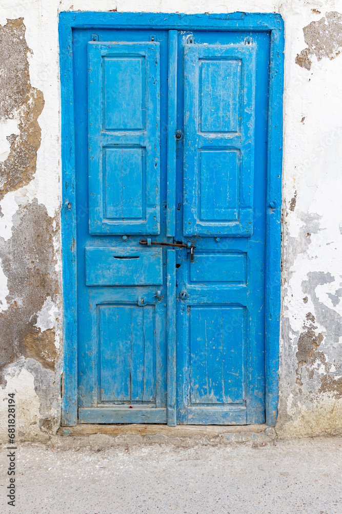 A blue door on a house near the Tunis Souk. A blue door on a house near the Tunis Souk.