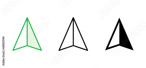 Compass icon set. arrow compass icon vector Free Download Compass icon set. arrow compass icon vector - GFXLoad