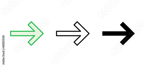 Arrow icon set. Arrow symbol. Arrow sign for your web design.