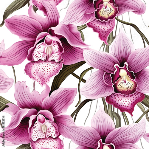 Orchid Reverie Unveiled Seamless Artistry