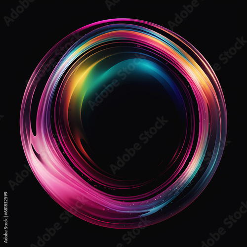 Pink Rainbow Liquid Fluid Glass Background Image Abstract Digital Art Website Poster Gift Card Template