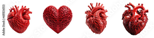 hospital heart  Hyperrealistic Highly Detailed Isolated On Transparent Background Png File