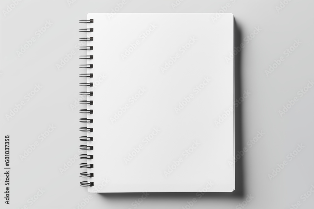 Blank notebook on white background. Blank notebook on white background.