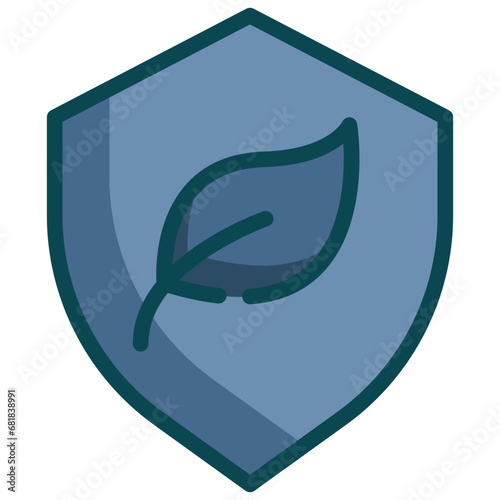 environment shield protect leaf plant sprout seedling nature filled outline