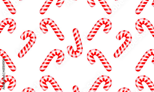 Wallpaper Mural Repeating pattern of red candy canes Torontodigital.ca