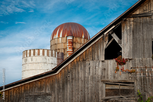 Old Silos And Barn