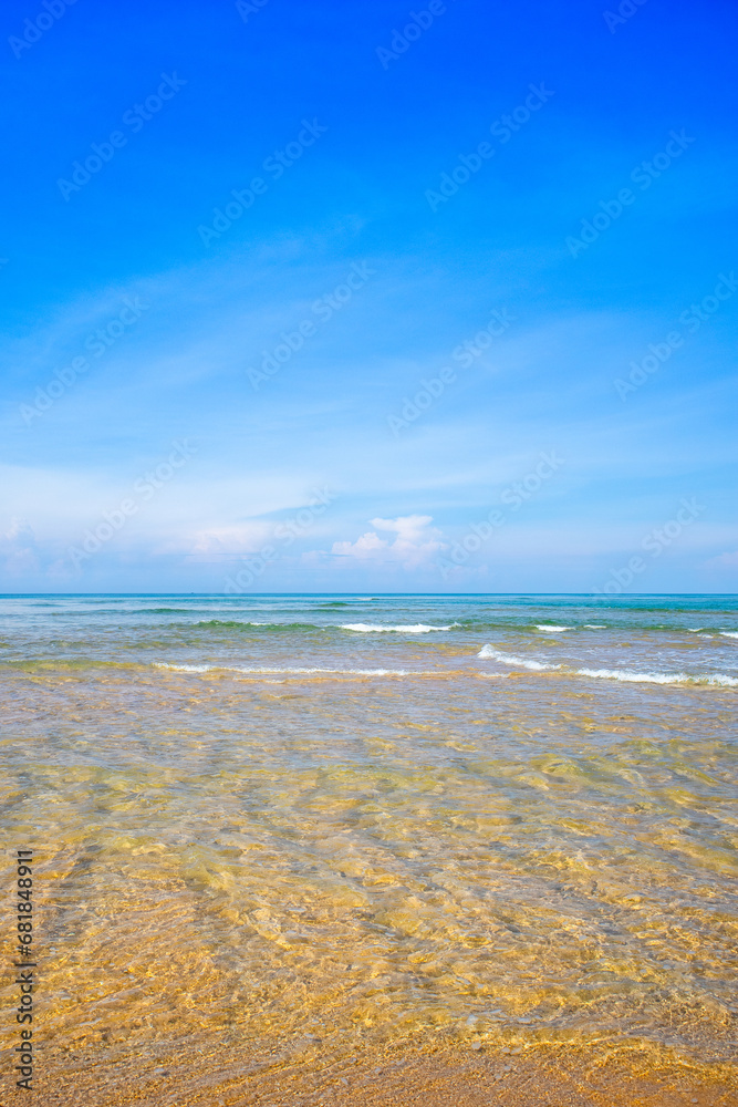 Beautiful landscape of the Indian Ocean coast