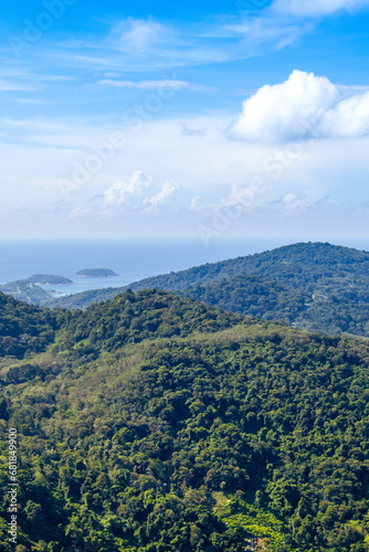 Beautiful landscape of the tropical coast of the Indian Ocean