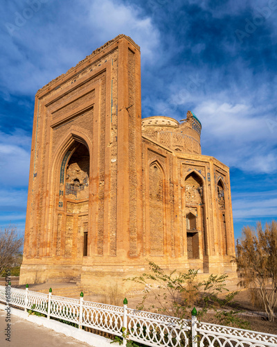Turabek Khanum Mausoleum in Konye-Urgench of Turkmenistan, the site of the ancient town of Gurgānja, a world heritage site