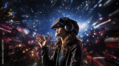 Virtual reality concerts advanced technology innovative immersive performances 3d sound futuristic © Niki