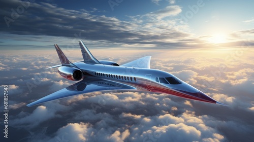 Supersonic air travel high speed aviation noise reduction efficient transportation innovative © Niki