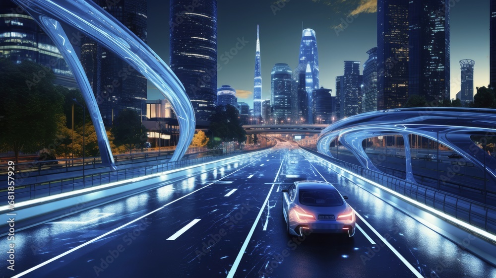 Smart roads advanced technology innovative traffic management autonomous vehicles sustainable