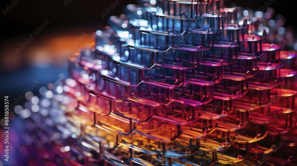 Fototapeta premium Metamaterials engineered structures advanced properties innovative technology futuristic