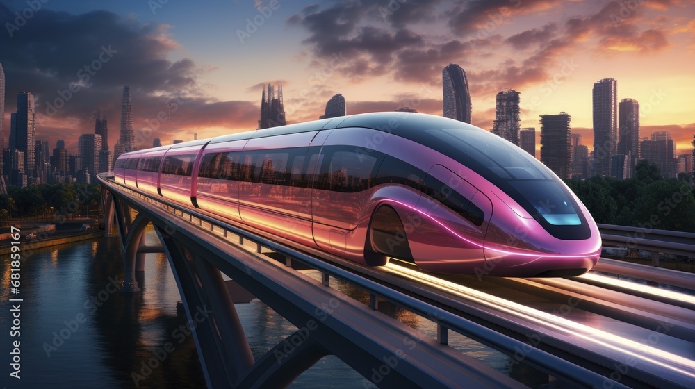 Hyperloop transportation vacuum tube trains high speed travel advanced