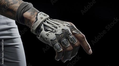 Plakat Bionic limbs advanced prosthetics human augmentation biomechatronics restoring mobility