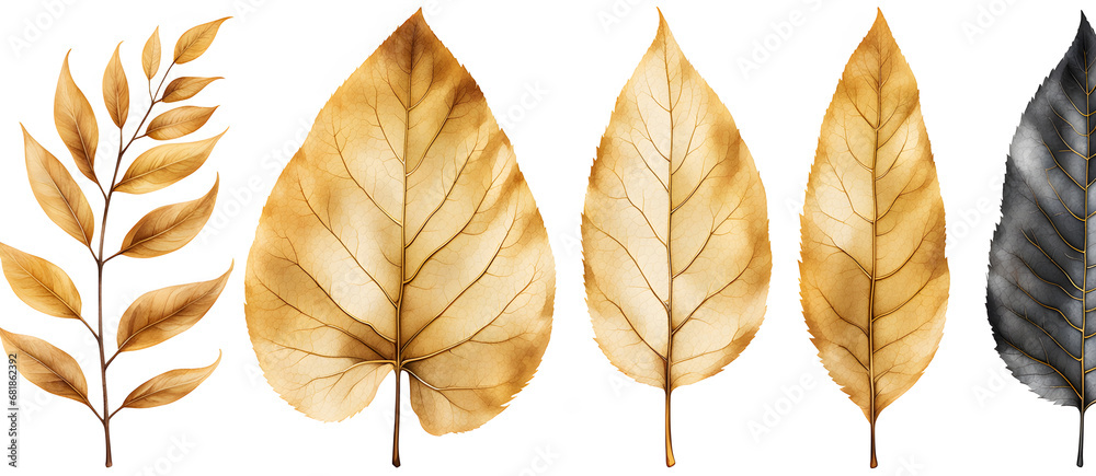 Watercolor Leaves Gold Painting Background Illustration Postcard Digital Artwork Banner Website Flyer Ads Gift Card Template Watercolor Leaves Gold Painting Background Illustration Postcard Digital Artwork Banner Website Flyer Ads Gift Card Template