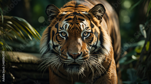 tiger in zoo HD 8K wallpaper Stock Photographic Image  © AA