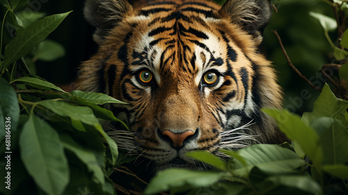 portrait of a tiger HD 8K wallpaper Stock Photographic Image  © AA