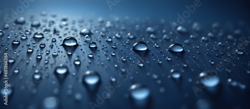 Realistic Waterdrops Macro Photography Fresh Background Image Postcard Artwork Banner Flyer Ads Gift Card Template