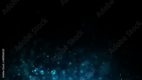 Blue technology particle swirl beautiful loop background video photo