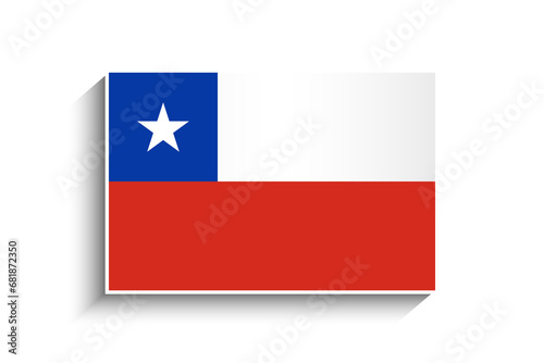 Free Download Flat Rectangle Chile Flag Icon - GFXLoad