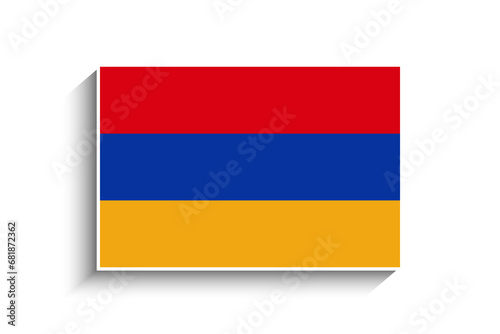 Free Download Flat Rectangle Armenia Flag Icon - GFXLoad