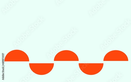 Creative background of circular shapes