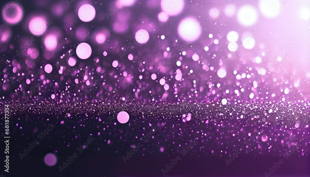 Abstract purple glitter sparkling festive background christmas glittering magic glamour sparkle 2021 blur blurred blurry bokeh bright brilliant celebration crystal decoration decorative design