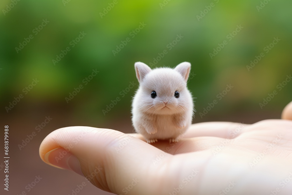Adorable Cute baby rabbit. Happy pet sweet. Generate Ai Adorable Cute baby rabbit. Happy pet sweet. Generate Ai