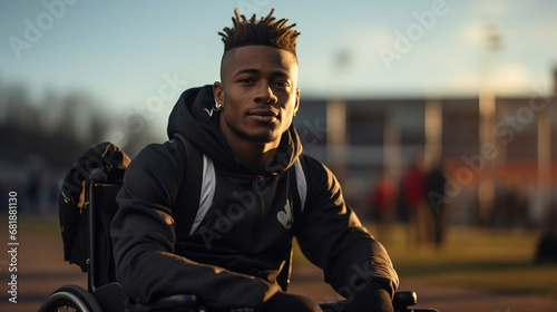 black man in wheelchair, african american culture