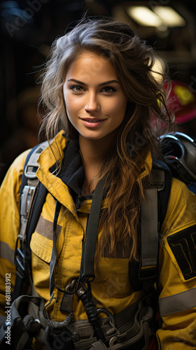 Beautiful Female Firefighter