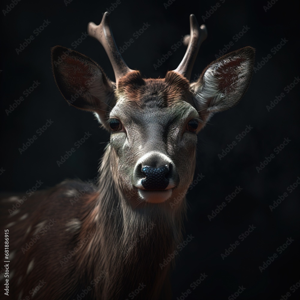 Portrait of a majestic Deer Portrait of a majestic Deer