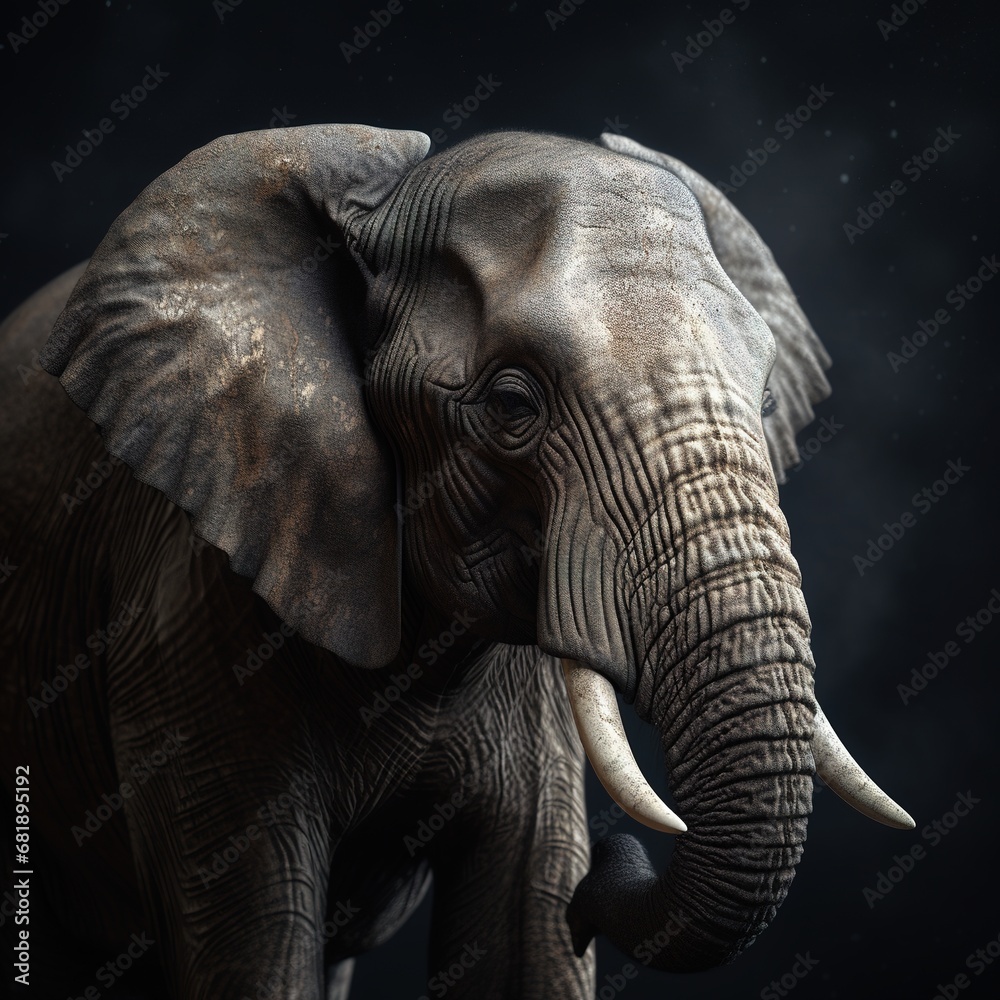 Obraz premium Portrait of a majestic Elephant