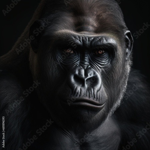 Portrait Of A Majestic Gorilla