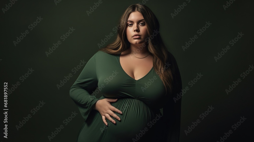 Portrait of an attractive plus size woman Portrait of an attractive plus size woman
